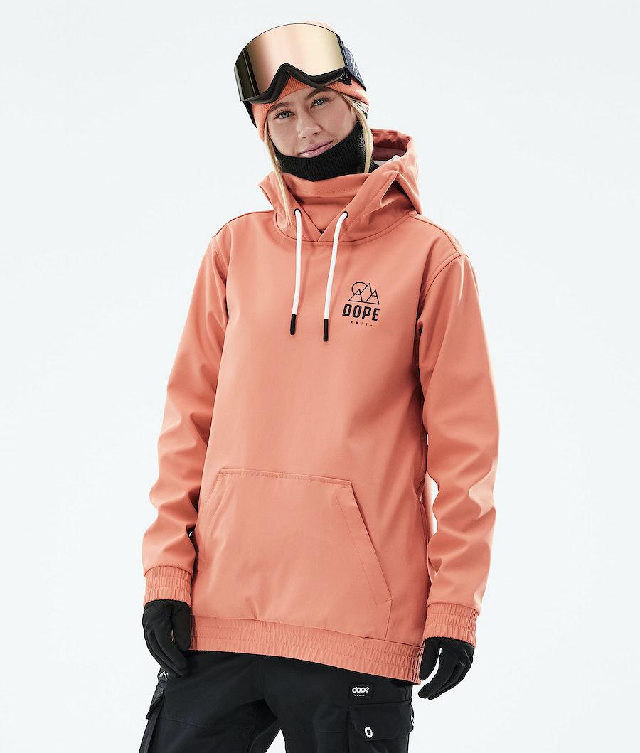 Women's Dope Yeti 2021 Ski Jacket Rise Peach Coral  USA |  EHFZI-4126