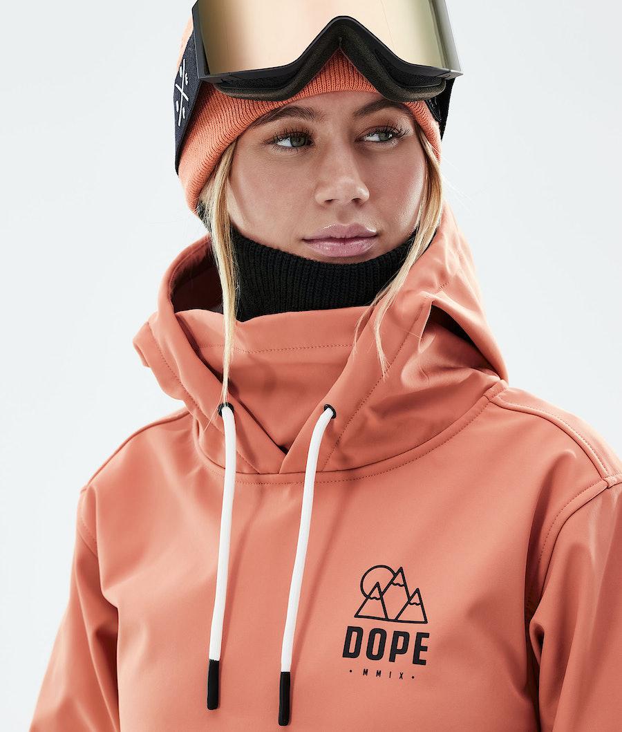 Women's Dope Yeti 2021 Ski Jacket Rise Peach Coral  USA |  EHFZI-4126