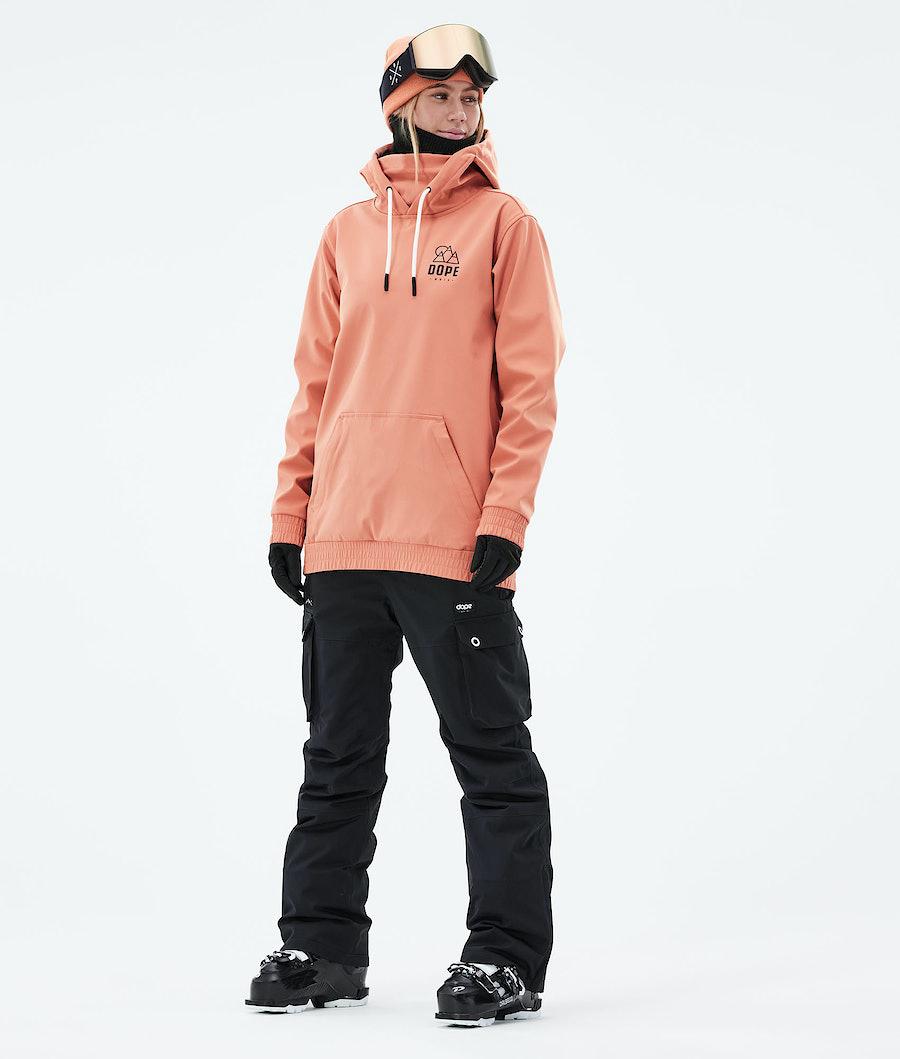 Women's Dope Yeti 2021 Ski Jacket Rise Peach Coral  USA |  EHFZI-4126