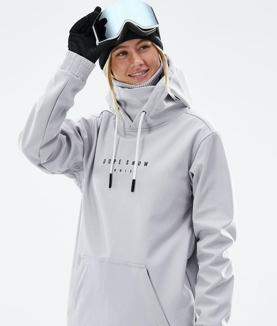 Women's Dope Yeti W 2021 Range Snowboard Jacket Light Grey  USA |  FBZYL-7310