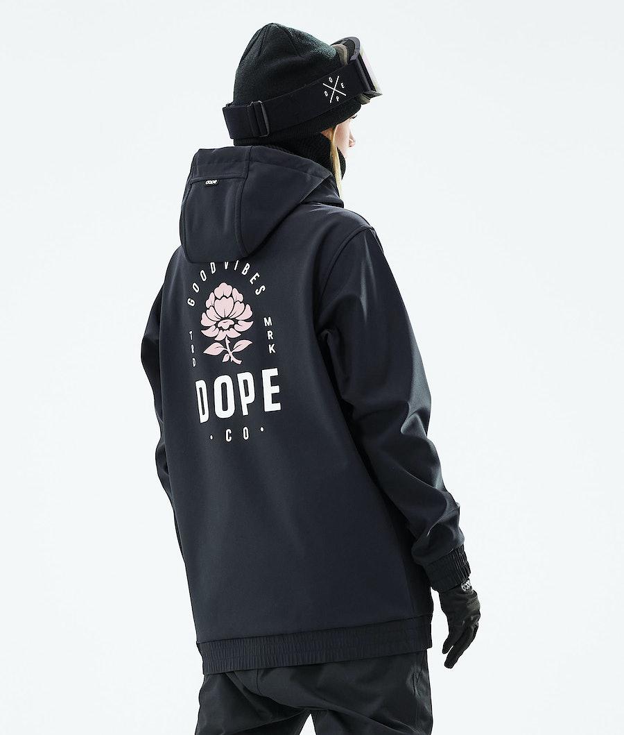 Women\'s Dope Yeti W 2021 Snowboard Jacket Rose Black  USA |  GRWST-7506