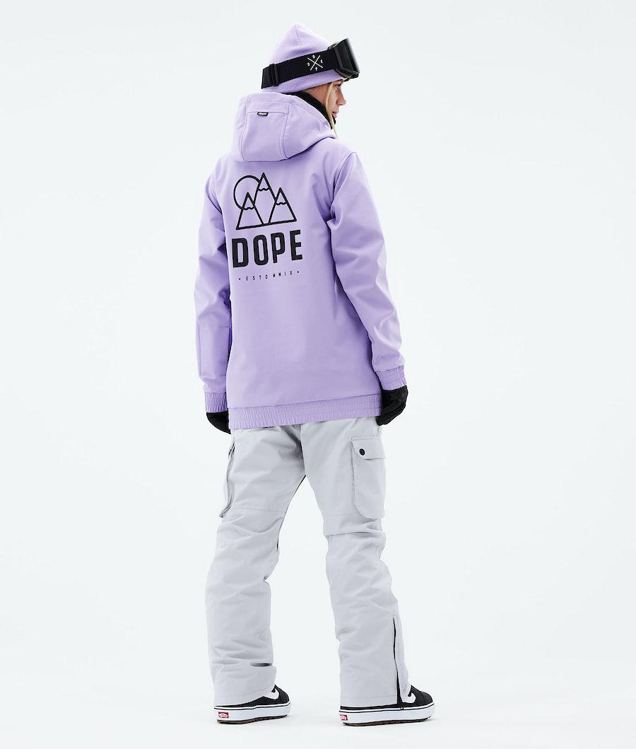 Women's Dope Yeti W 2021 Snowboard Jacket Rise Faded Violet Purple  USA |  WUCZP-6302