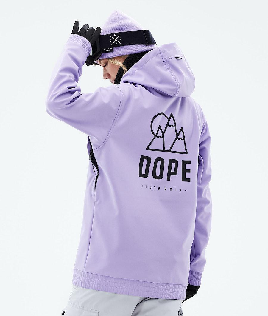 Women\'s Dope Yeti W 2021 Snowboard Jacket Rise Faded Violet Purple  USA |  WUCZP-6302