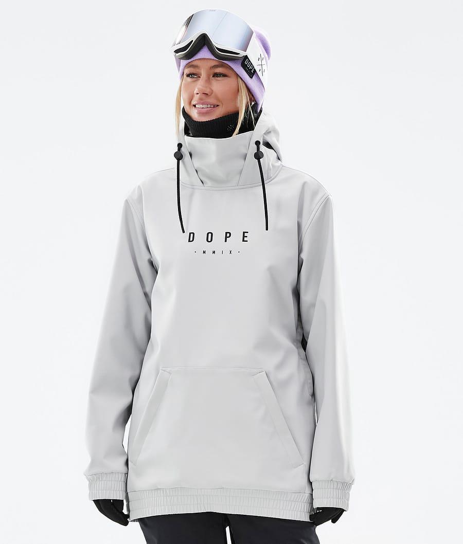 Women's Dope Yeti W Peak Snowboard Jacket Light Grey  USA |  HBSYU-3580