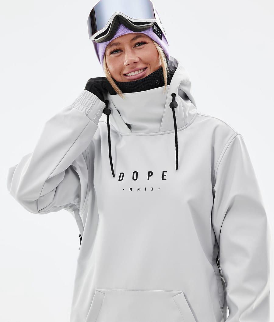 Women's Dope Yeti W Peak Snowboard Jacket Light Grey  USA |  HBSYU-3580