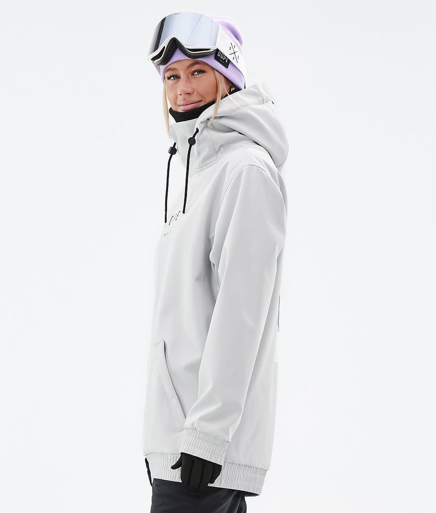 Women's Dope Yeti W Peak Snowboard Jacket Light Grey  USA |  HBSYU-3580