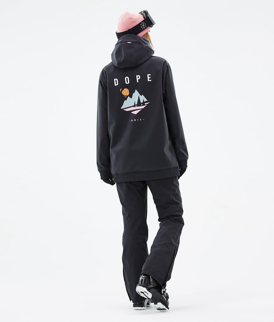 Women's Dope Yeti W Pine Ski Jacket Black  USA |  LGMRN-4935