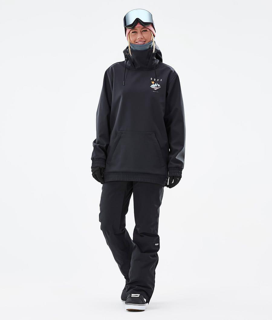 Women's Dope Yeti W Pine Snowboard Jacket Black  USA |  RJSVE-6192